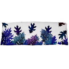 Blue Purple Leaves Body Pillow Case (dakimakura) by LoolyElzayat