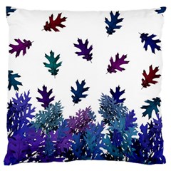 Blue Purple Leaves Standard Flano Cushion Case (one Side) by LoolyElzayat