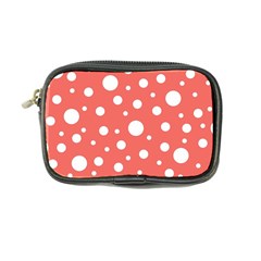 Polka Dot On Living Coral Coin Purse by LoolyElzayat