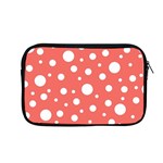 Polka Dot On Living Coral Apple MacBook Pro 13  Zipper Case Front