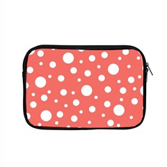 Polka Dot On Living Coral Apple Macbook Pro 15  Zipper Case