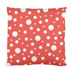 Polka Dot On Living Coral Standard Cushion Case (Two Sides) Back