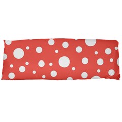 Polka Dot On Living Coral Body Pillow Case Dakimakura (two Sides) by LoolyElzayat