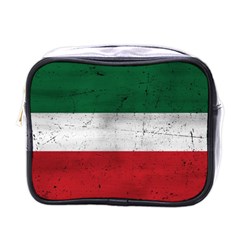 Flag Patriote Quebec Patriot Red Green White Grunge Separatism Mini Toiletries Bag (one Side) by Quebec