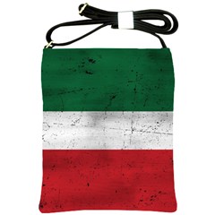 Flag Patriote Quebec Patriot Red Green White Grunge Separatism Shoulder Sling Bag by Quebec