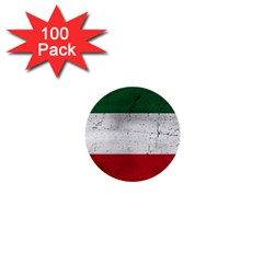 Flag Patriote Quebec Patriot Red Green White Grunge Separatism 1  Mini Buttons (100 Pack)  by Quebec