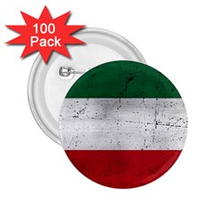 Flag Patriote Quebec Patriot Red Green White Grunge Separatism 2 25  Buttons (100 Pack)  by Quebec