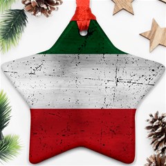 Flag Patriote Quebec Patriot Red Green White Grunge Separatism Star Ornament (two Sides) by Quebec