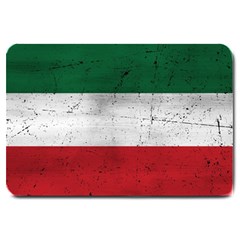 Flag Patriote Quebec Patriot Red Green White Grunge Separatism Large Doormat  by Quebec