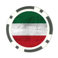 Flag Patriote Quebec Patriot Red Green White Grunge Separatism Poker Chip Card Guard by Quebec