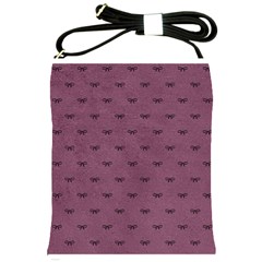 Plum Bow Design Shoulder Sling Bag by WensdaiAmbrose