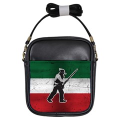 Flag Patriote Quebec Patriot Red Green White Grunge Vieux Patriot Henri Julien Girls Sling Bag by Quebec