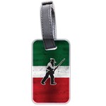 Flag Patriote Quebec Patriot red green white grunge vieux patriot Henri Julien Luggage Tags (Two Sides) Front