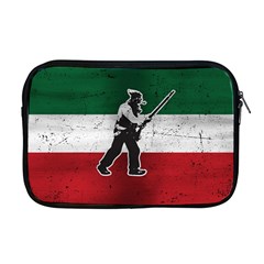 Flag Patriote Quebec Patriot Red Green White Grunge Vieux Patriot Henri Julien Apple Macbook Pro 17  Zipper Case by Quebec