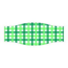 Sweet Pea Green Gingham Stretchable Headband by WensdaiAmbrose