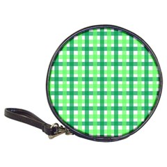 Sweet Pea Green Gingham Classic 20-cd Wallets by WensdaiAmbrose