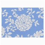 White Dahlias Large Glasses Cloth (2-Side) Front