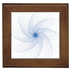 Spirograph Pattern Geometric Framed Tiles by Mariart