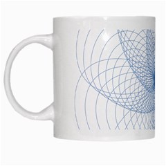 Spirograph Pattern Geometric White Mugs by Mariart