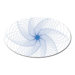 Spirograph Pattern Geometric Oval Magnet by Mariart