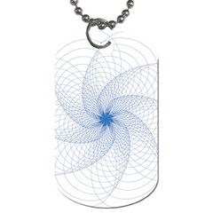 Spirograph Pattern Geometric Dog Tag (one Side) by Mariart