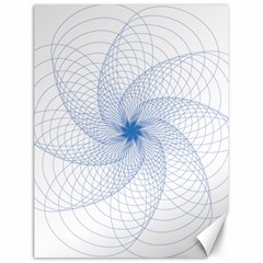 Spirograph Pattern Geometric Canvas 18  X 24  by Mariart