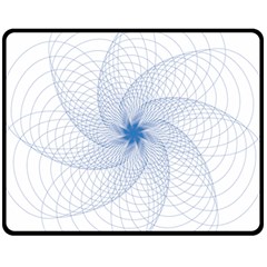 Spirograph Pattern Geometric Fleece Blanket (medium)  by Mariart