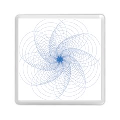 Spirograph Pattern Geometric Memory Card Reader (square) by Mariart