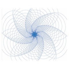 Spirograph Pattern Geometric Double Sided Flano Blanket (medium)  by Mariart