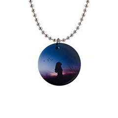 At Dusk 1  Button Necklace by WensdaiAmbrose