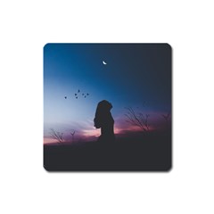 At Dusk Square Magnet by WensdaiAmbrose