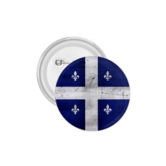 Flag Quebec Drapeau Grunge Fleur De Lys Blue And White 1 75  Buttons by Quebec