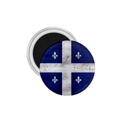 Flag Quebec Drapeau Grunge Fleur De Lys Blue And White 1 75  Magnets by Quebec