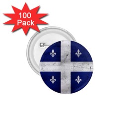 Flag Quebec Drapeau Grunge Fleur De Lys Blue And White 1 75  Buttons (100 Pack)  by Quebec