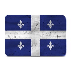 Flag Quebec Drapeau Grunge Fleur De Lys Blue And White Plate Mats