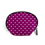 Polka Dots in Purple Accessory Pouch (Small) Front