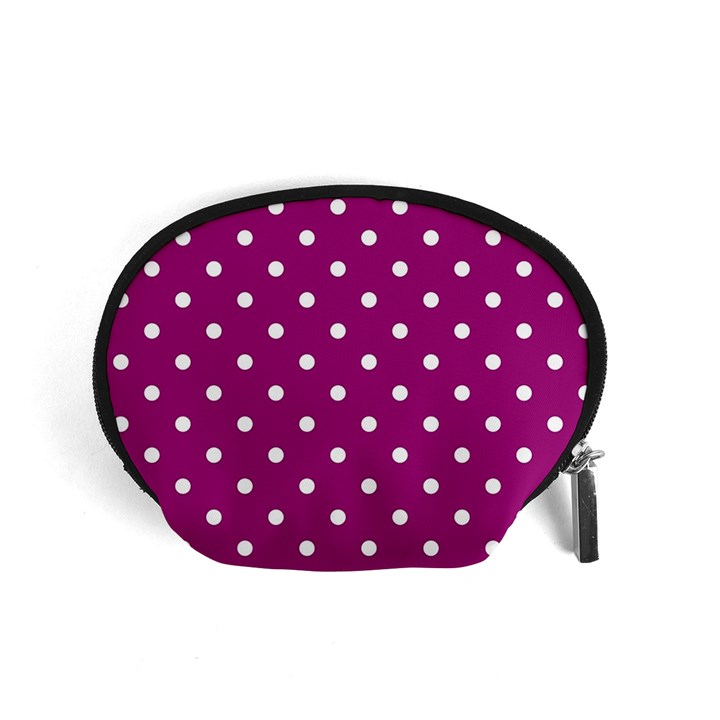 Polka Dots in Purple Accessory Pouch (Small)