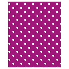 Polka Dots In Purple Drawstring Bag (small) by WensdaiAmbrose