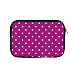 Polka Dots in Purple Apple MacBook Pro 15  Zipper Case Front