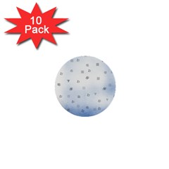 Simple Minimal Shapes Brushes Design 1  Mini Buttons (10 Pack)  by LoolyElzayat