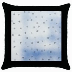 Simple Minimal Shapes Brushes Design Throw Pillow Case (black) by LoolyElzayat