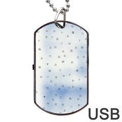 Simple Minimal Shapes Brushes Design Dog Tag Usb Flash (two Sides) by LoolyElzayat