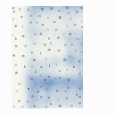 Simple Minimal Shapes Brushes Design Large Garden Flag (two Sides) by LoolyElzayat