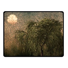 Willow At Sunset Fleece Blanket (small) by LoolyElzayat