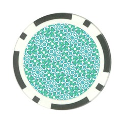 Colorful Abstract Print Pattern Poker Chip Card Guard by dflcprintsclothing