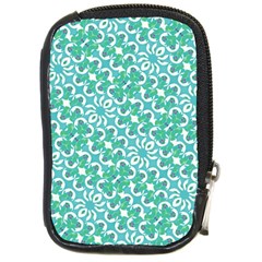 Colorful Abstract Print Pattern Compact Camera Leather Case by dflcprintsclothing