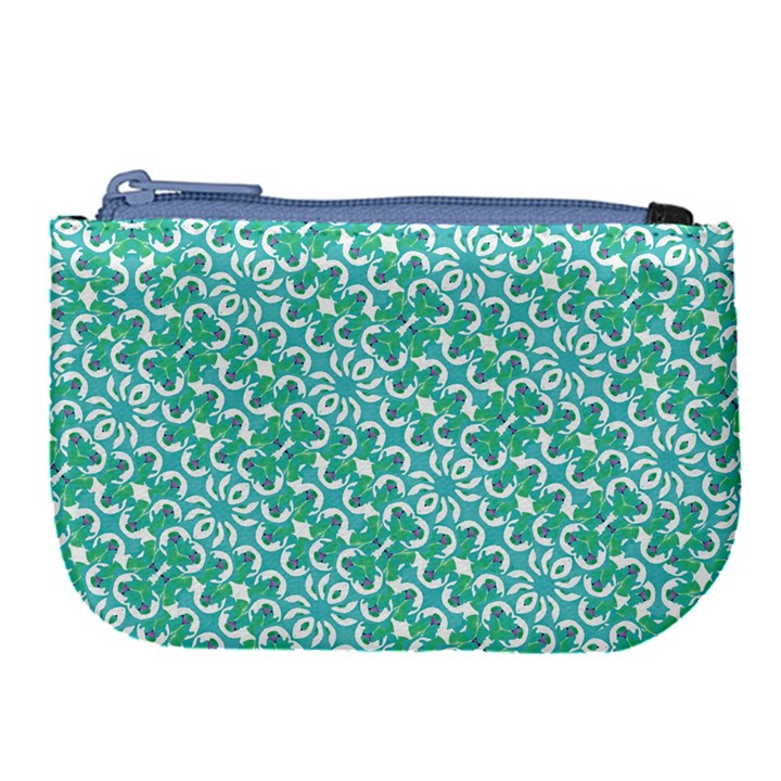 Colorful Abstract Print Pattern Large Coin Purse