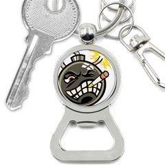 Smoking Cartoon Evil Bomb Cartoon Bottle Opener Key Chains