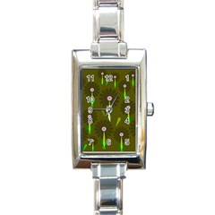 Zappwaits Rectangle Italian Charm Watch by zappwaits