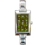 Zappwaits Rectangle Italian Charm Watch Front